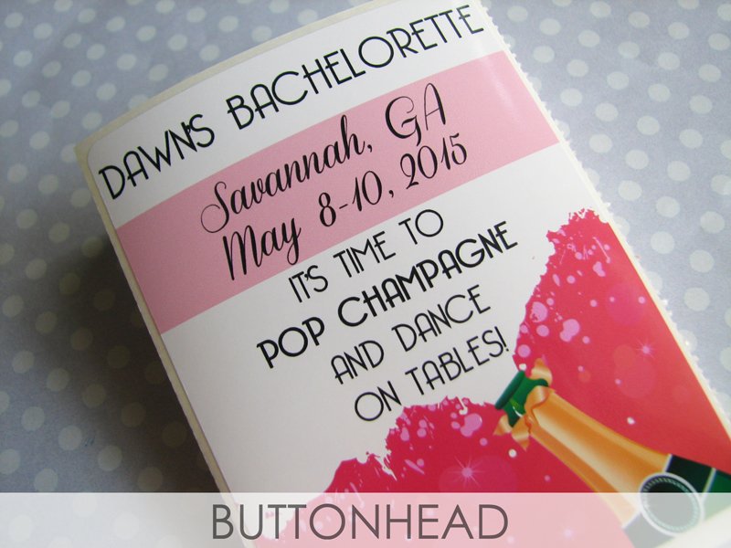 Custom Bachelorette Party Stickers • Buttonhead