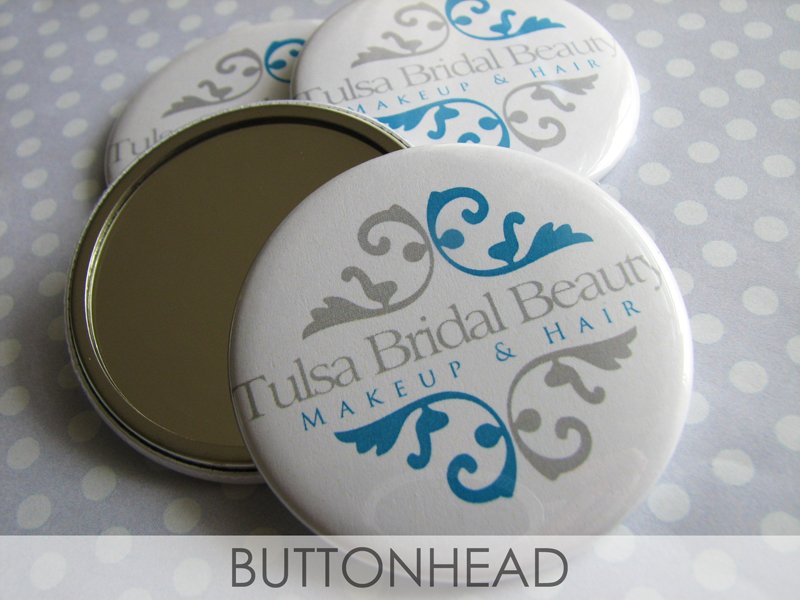 Personalized Mirrors for Hair and Makeup Artists • Buttonhead